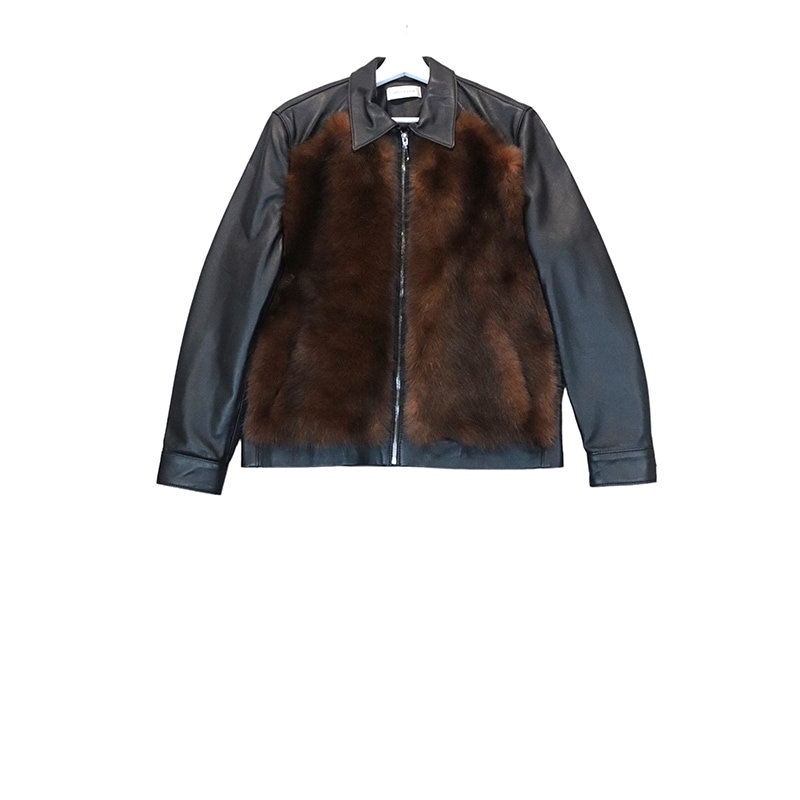 ERNEST W. BAKER / EWB FAUX-FUR FRONT LEATHER JACKET | ジャケット