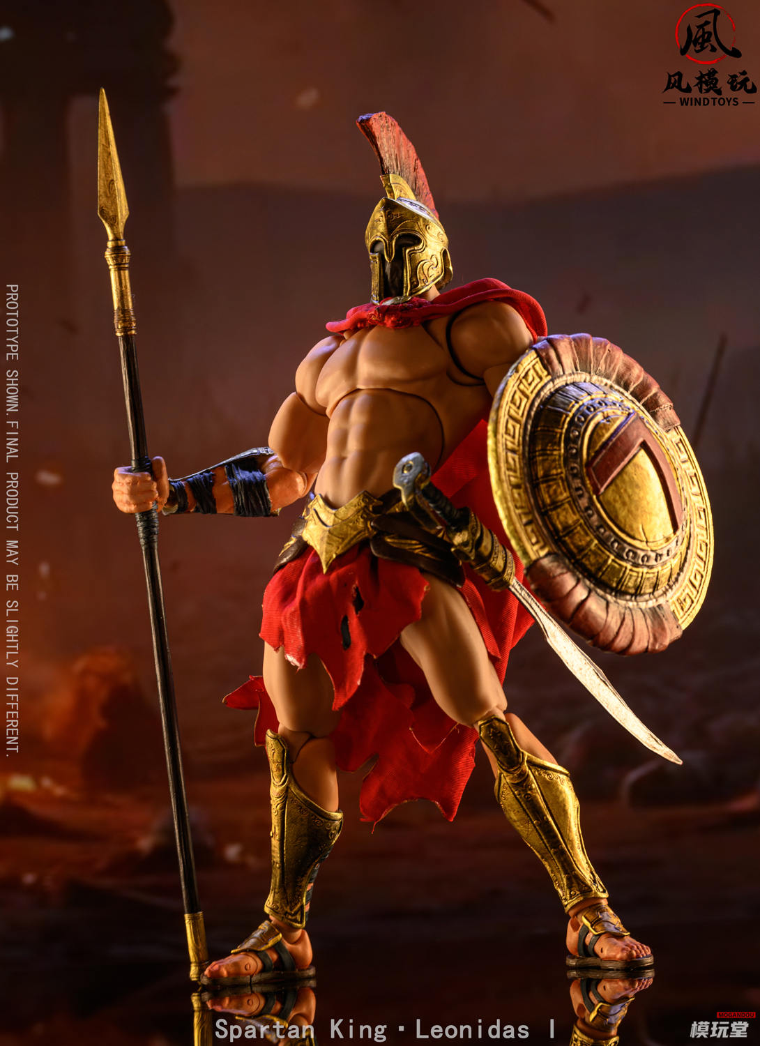 予約 Wind Toys 1/12 「永遠の戦魂」シリーズ スパルタ王 レオニダス