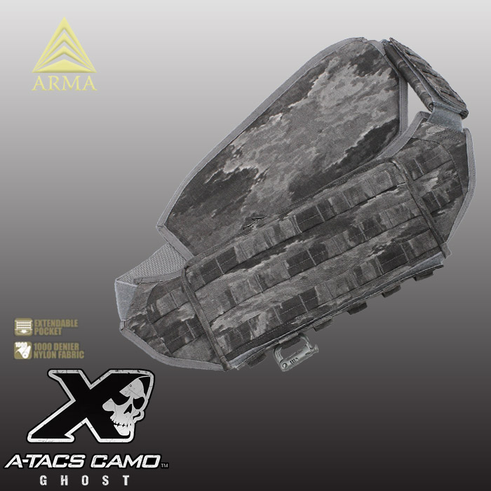 ARMA HUSK アルマハスクバンダリア　実物絶版　a-tacs ARMA HUSK BANDLEER / BLACK<br>【アルマ ハスク バンダリア ブラック