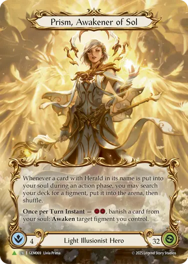EN】《Cold Foil》[Light Illusionist] Prism, Awakener of Sol