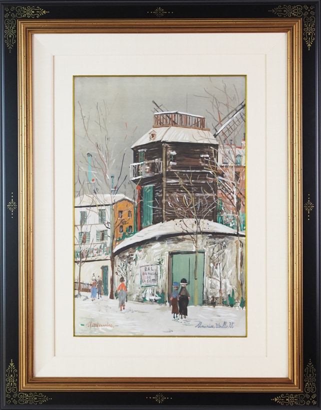 モーリス・ユトリロ 「雪のムーラン・ド・ラ・ギャレット