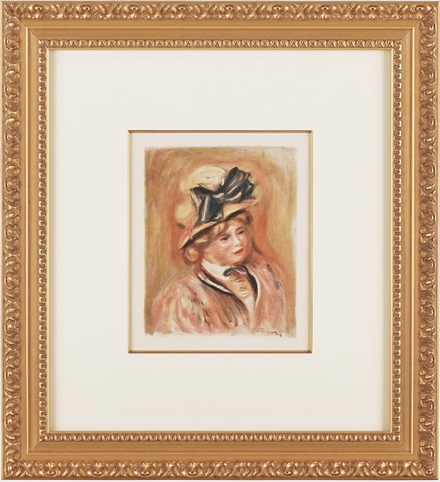 P=A・ルノワール 「黒いリボンの帽子を被った少女」 | | アトリエ