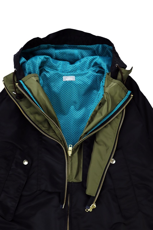 23SS】kolor BEACON カラービーコン リサイクルナイロンツイルブルゾン