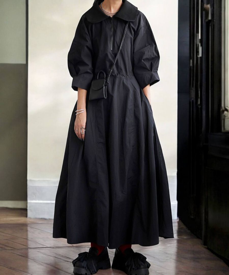 ドロスト付きワンピース ワンピース レディース ロング 送料無料・(100