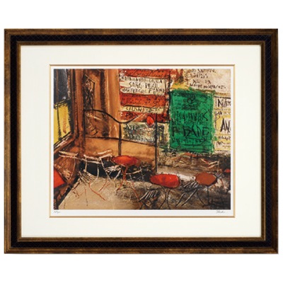 生誕125年 佐伯祐三 リトグラフ「テラスの広告」｜エンディショップ