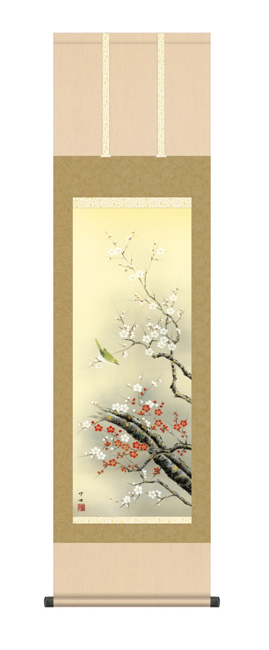 竹に雀』 田村竹世 F4号 複製名画 花鳥画 額装付【ポイント5％還元中