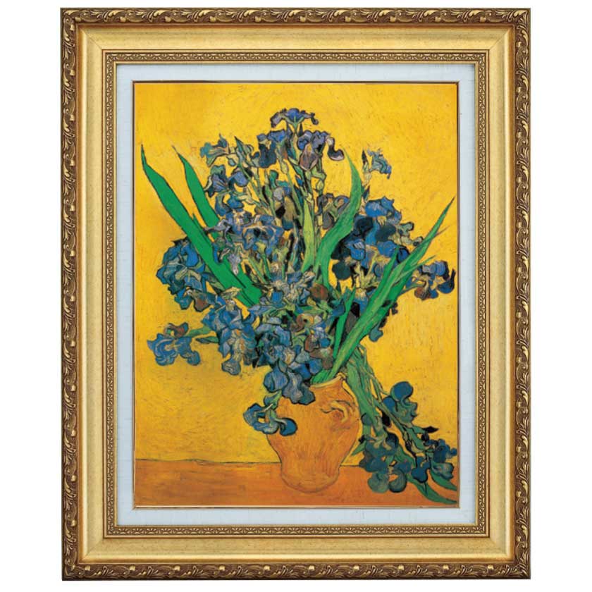 アイリス』 ゴッホ 6号 立体複製名画 額装付 【ポイント5％還元中