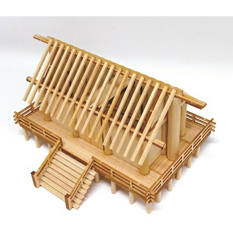送料無料】ウッディジョー 木製建築模型 1/150 神明造り 神社 | アート