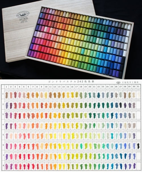 王冠化学工業所 ゴンドラパステル 242色セット 07040242 | アーク