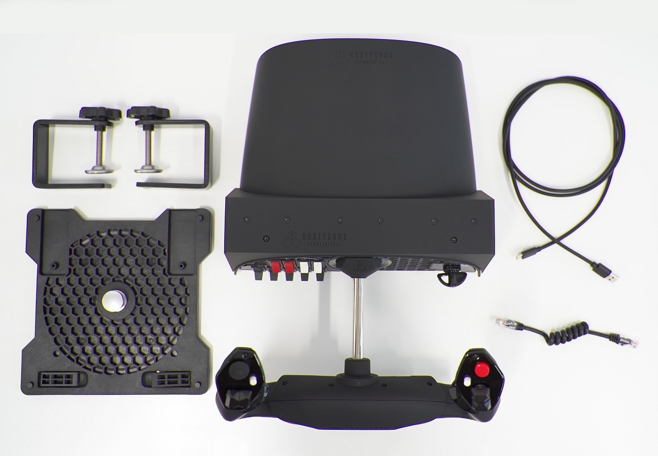 Honeycomb Aeronautical ALPHA FLIGHT CONTROLS YOKE & SWITCH PANEL