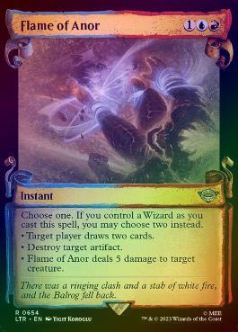 銀幕 FOIL】【英】アノールの焔/Flame of Anor[多色R]【LTR】[ホリデー