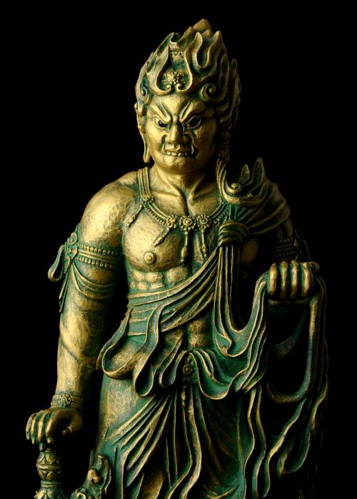 仏像】不動明王 - 総高30cm 原型・松久宗琳 蝋型 高岡銅器 | 日本の