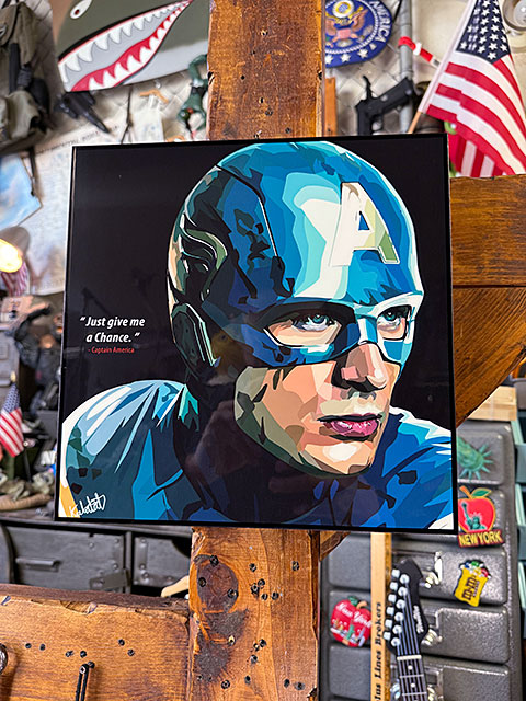 キャプテン・アメリカ クリス・エヴァンス ポップアートフレーム