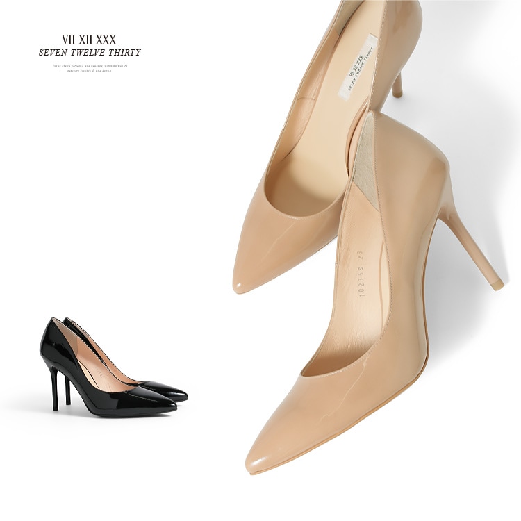 セブントゥエルブサーティー パンプス ポインテッドトゥ ピンヒール