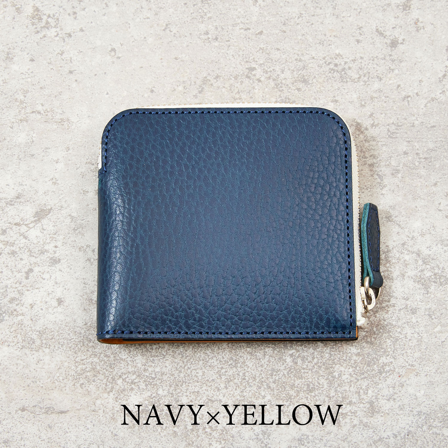 小さいL字ファスナー財布 ドラーロレザー com-ono SLIM-002dl 薄型で