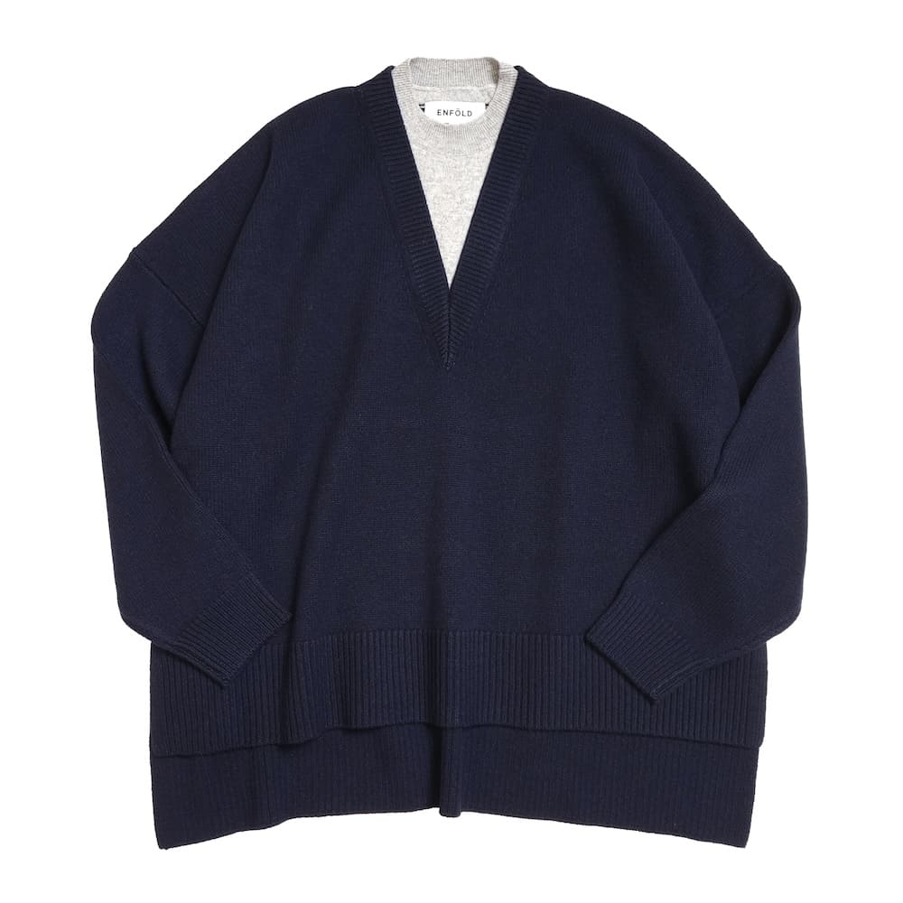ENFOLD(エンフォルド) V-NECK LAYERED PULLOVER - COLDBECK ONLINE