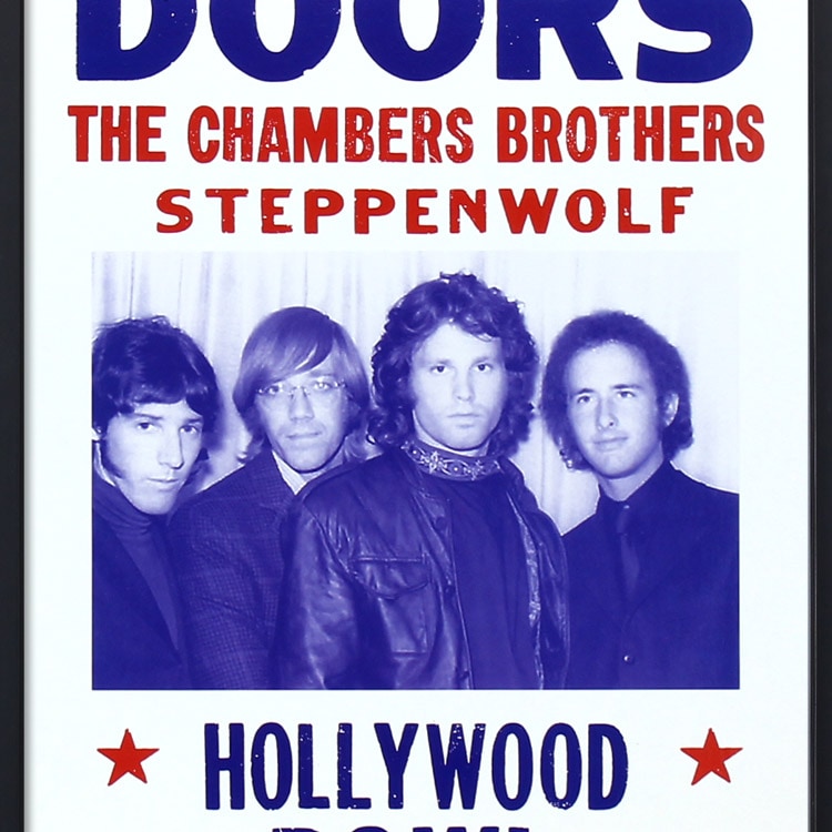 額入りバンドポスター THE DOORS ザ ドアーズ JULY 5 1968 サイズ