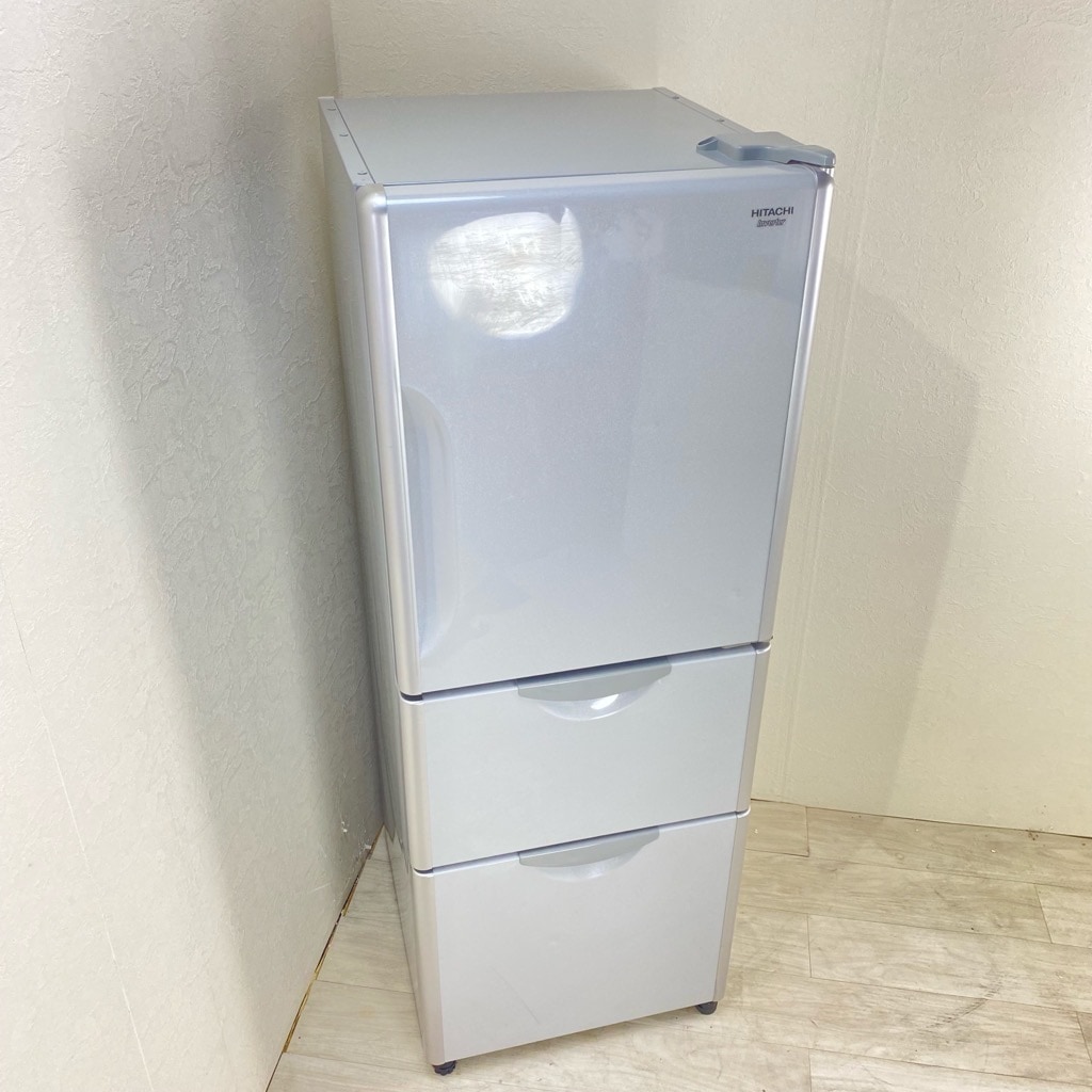 中古 中型冷蔵庫 日立 真空チルド 265L 3ドア R-S270DMV-HM 2013年製