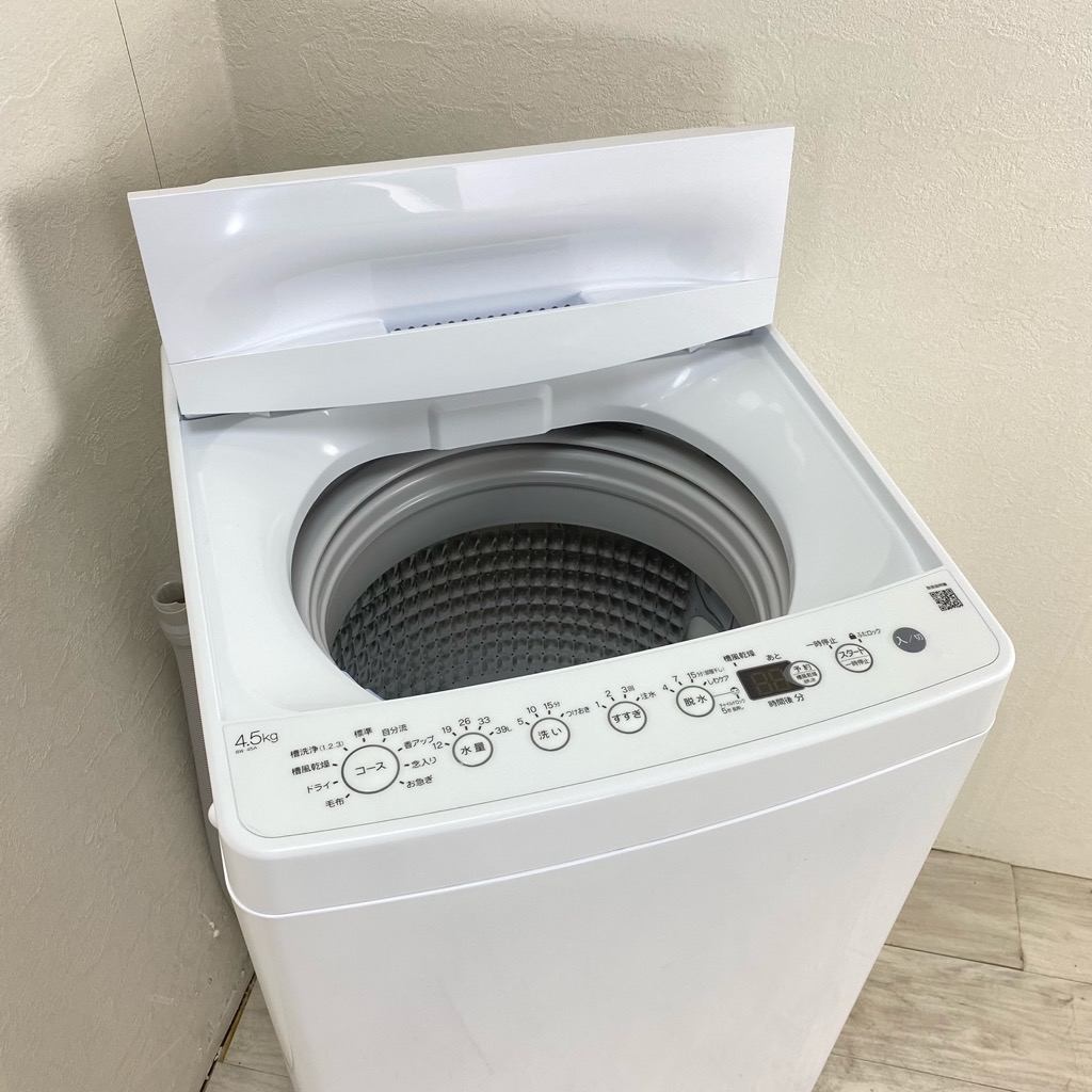 中古 高年式 洗濯機 ハイアール 4.5kg BW-45A-W 2021年製 ホワイト