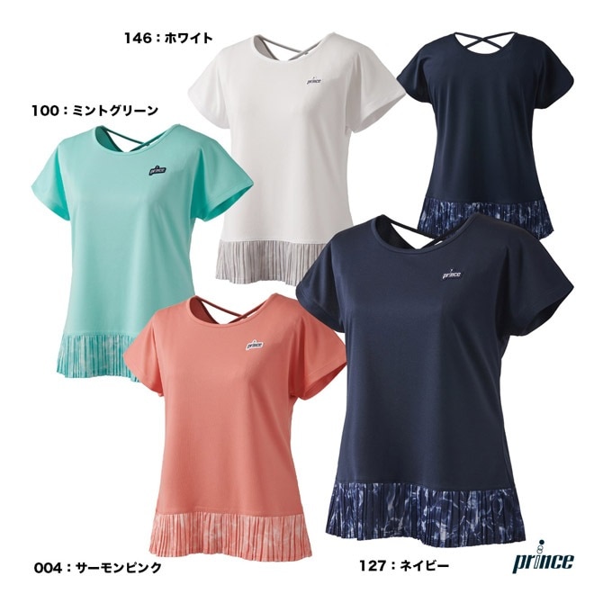プリンス prince テニスウェア レディス ゲームシャツ WS5053