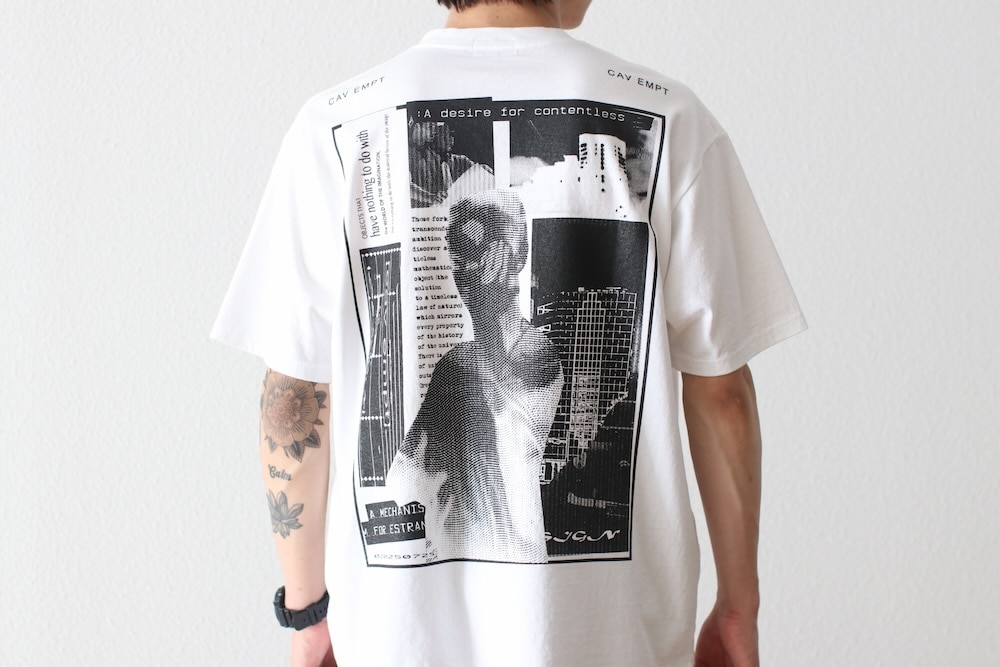 c.e cav empt シーイー ホワイト メッシュ 長袖カットソー c.e cav