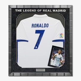 ロナウド直筆サイン入り選手支給レアルマドリード16/17ホーム