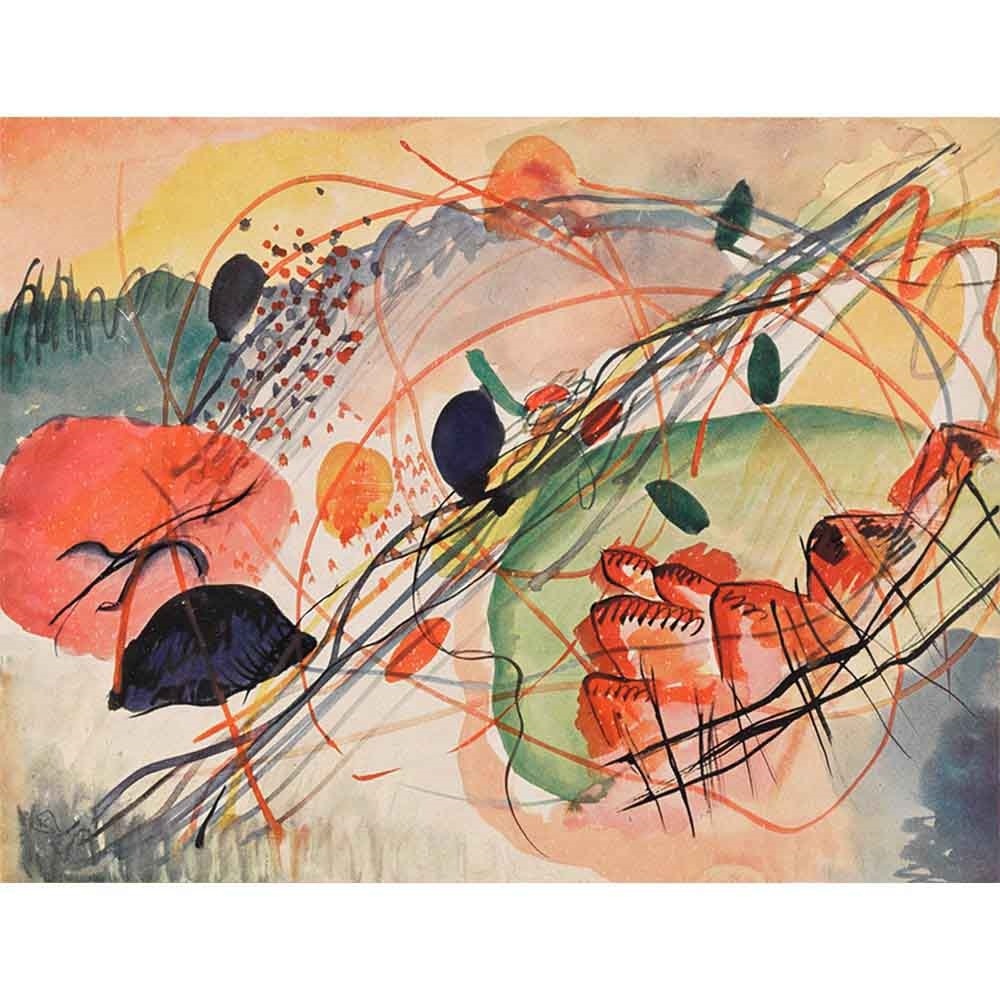 水彩 【6号】 ワシリー・カンディンスキー 【 額縁が選べる 額入り