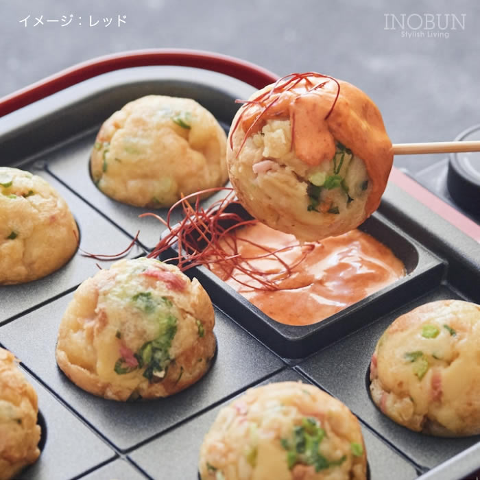 ホットプレート レコルト プレート2枚セット レッド ヒーター内蔵