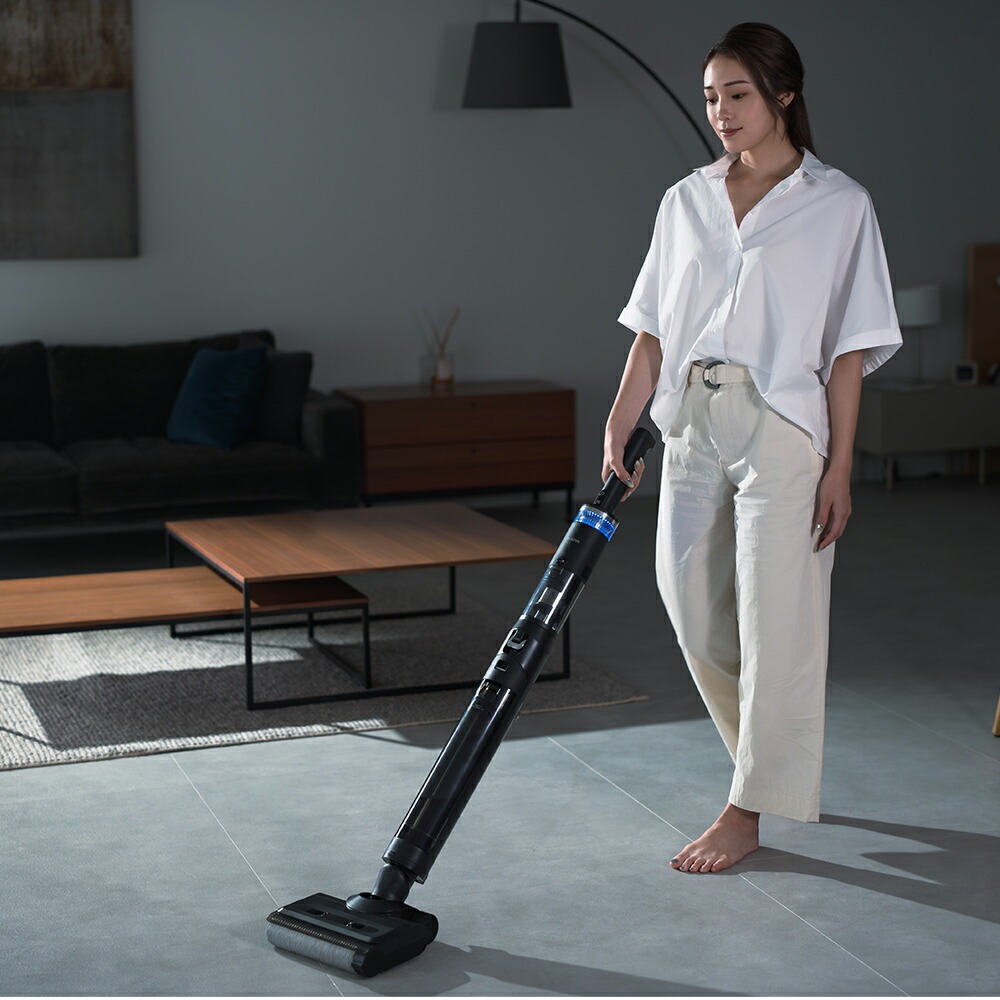 コードレス水拭き掃除機 スペシャルセット ブラック｜ファミリー