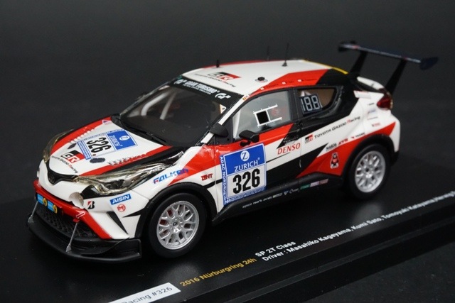 1/43 エブロ トヨタ TOYOTA GAZOO Racing C-HR #326 2016 ニュルブルク