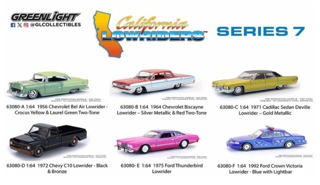 新品 63080 GreenLight 1/64 California Lowriders Series 7