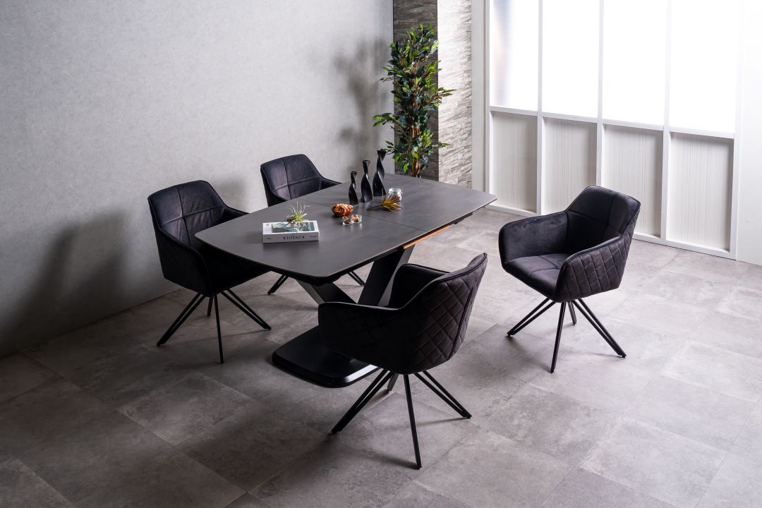 セラミック天板】伸長式ダイニングテーブル ラブラ 幅160～200cm