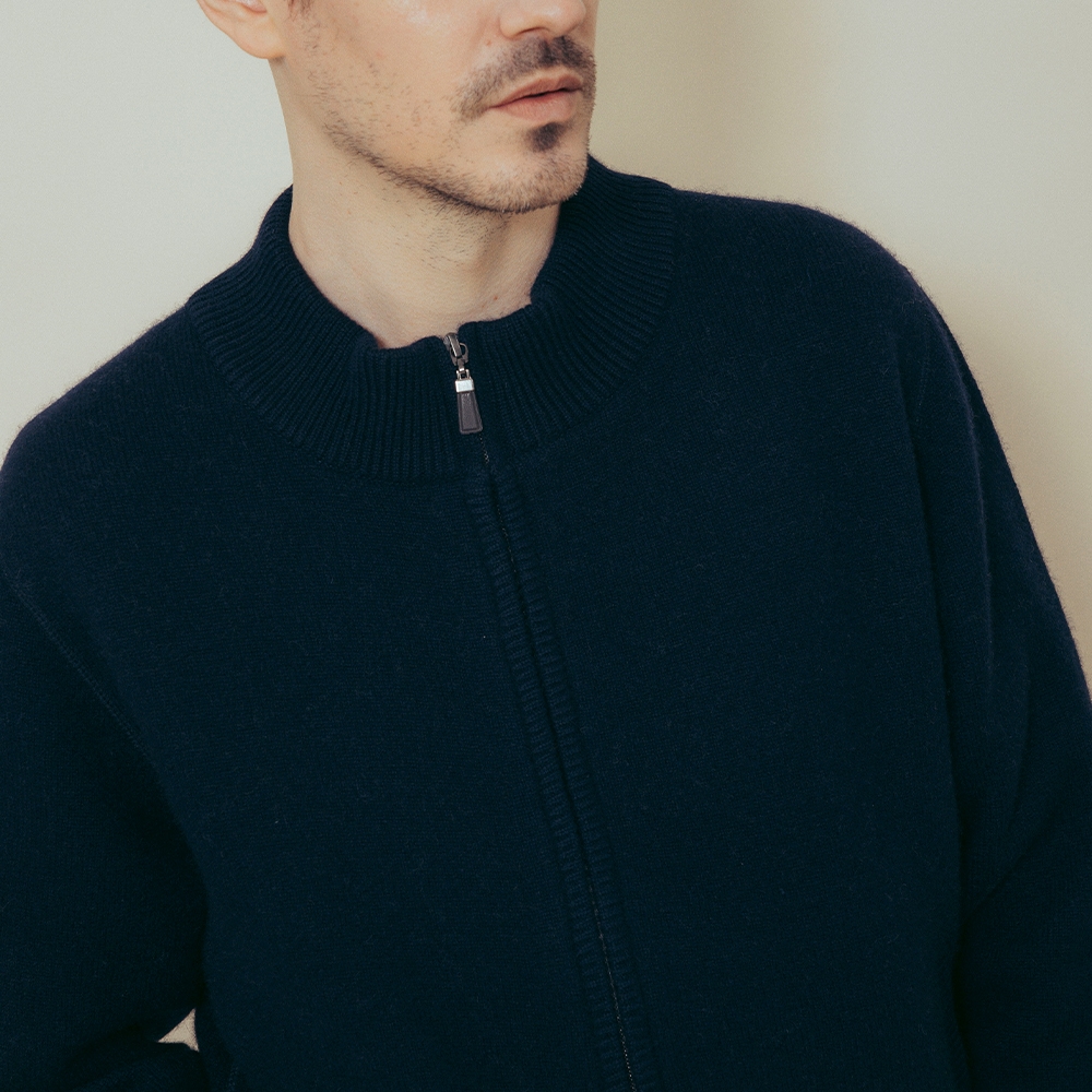 カシミヤ100％ ジップアップ | Material,Cashmere | FUKAKINET