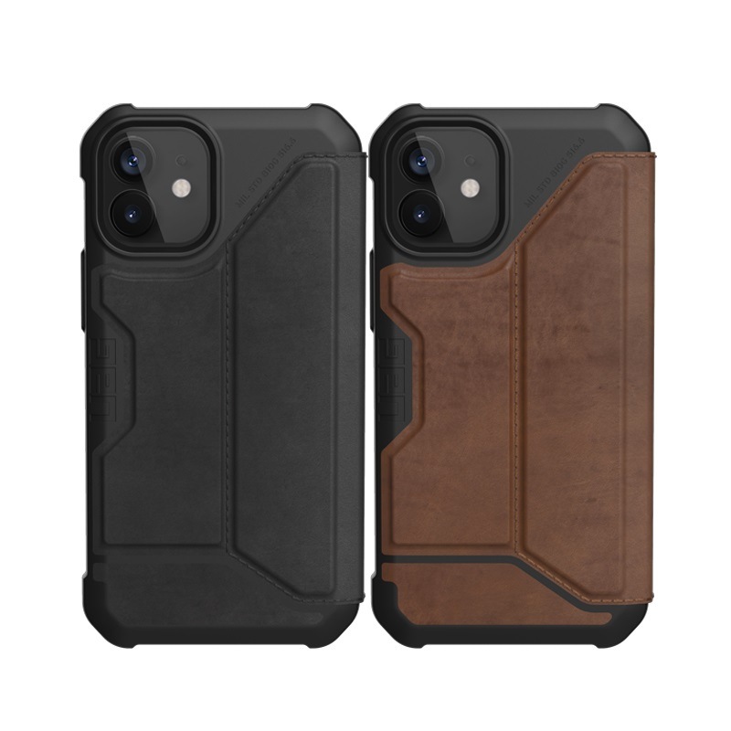 在庫限り）UAG iPhone 12 mini用 METROPOLIS レザーケース フォリオ