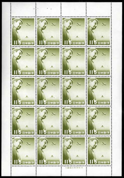 大仏航空 115円切手シート | 切手,国内戦後シート | 趣味の中古切手や