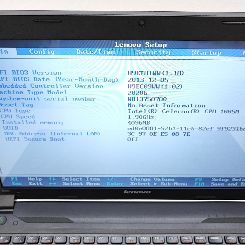 ジャンク品 Lenovo B590 ジャンクPC ジャンクパソコン 保証無し OS無し