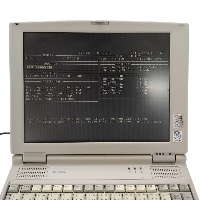 ジャンク品】 東芝 Dynabook Satellite 300 CDS ジャンクPC ジャンク