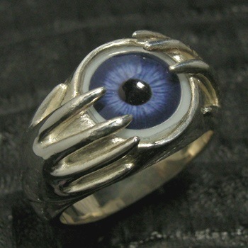 シルバーリング【義眼リングモチーフ!!】カラー全5色 ハンド＆目玉