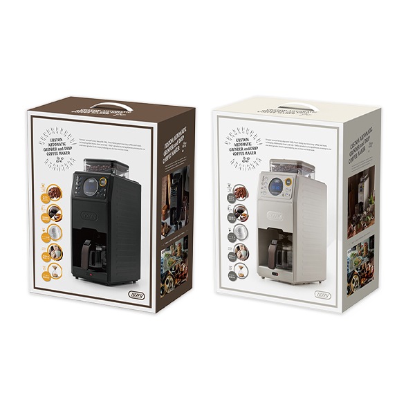 トフィー Toffy 全自動ミル付カスタムドリップコーヒーメーカー 豆 粉