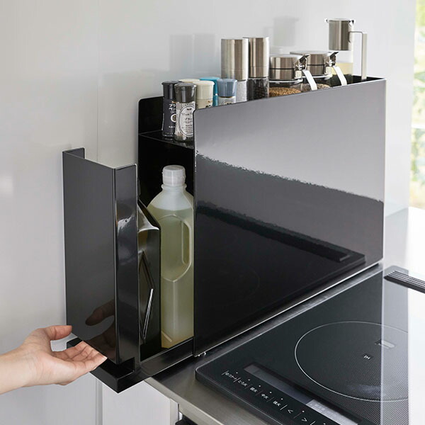 隠せる調味料ラック タワー 山崎実業 tower 調味料ラック 調味料 油