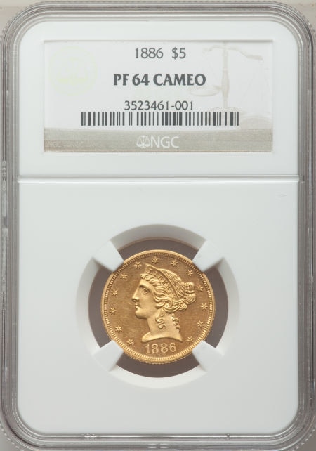 アンティークコイン アメリカ 5ドル金貨リバティヘッド 1886 Liberty