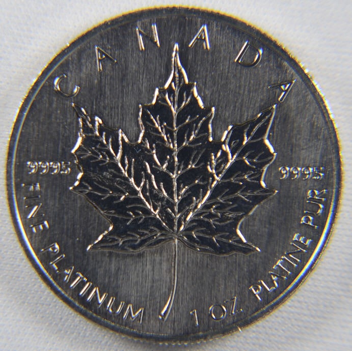 即納可】1991プラチナメイプルリーフ 50ドル 1オンス | コインの種類