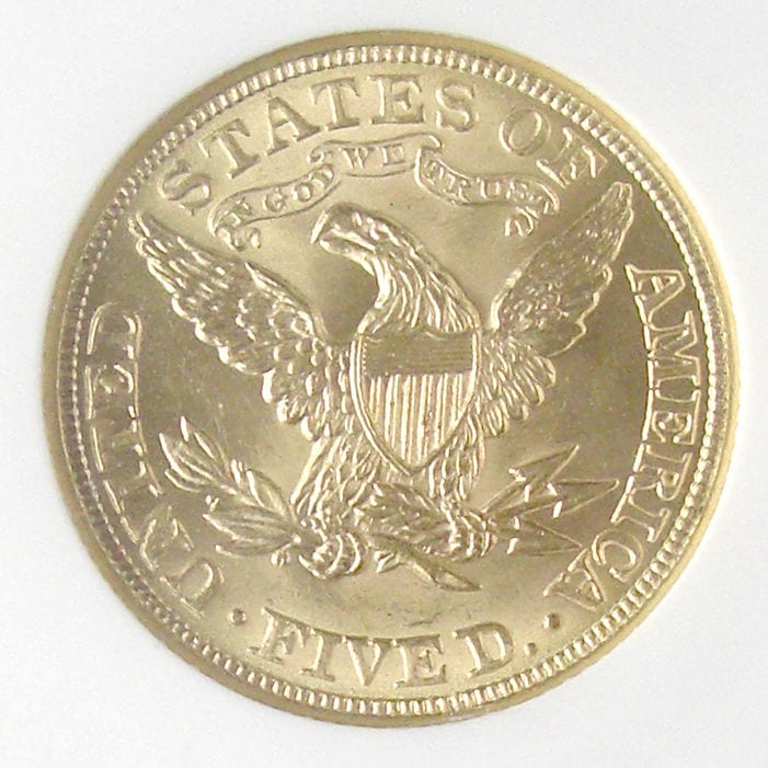 アンティークコイン アメリカ 5ドル金貨リバティヘッド 1899 Liberty