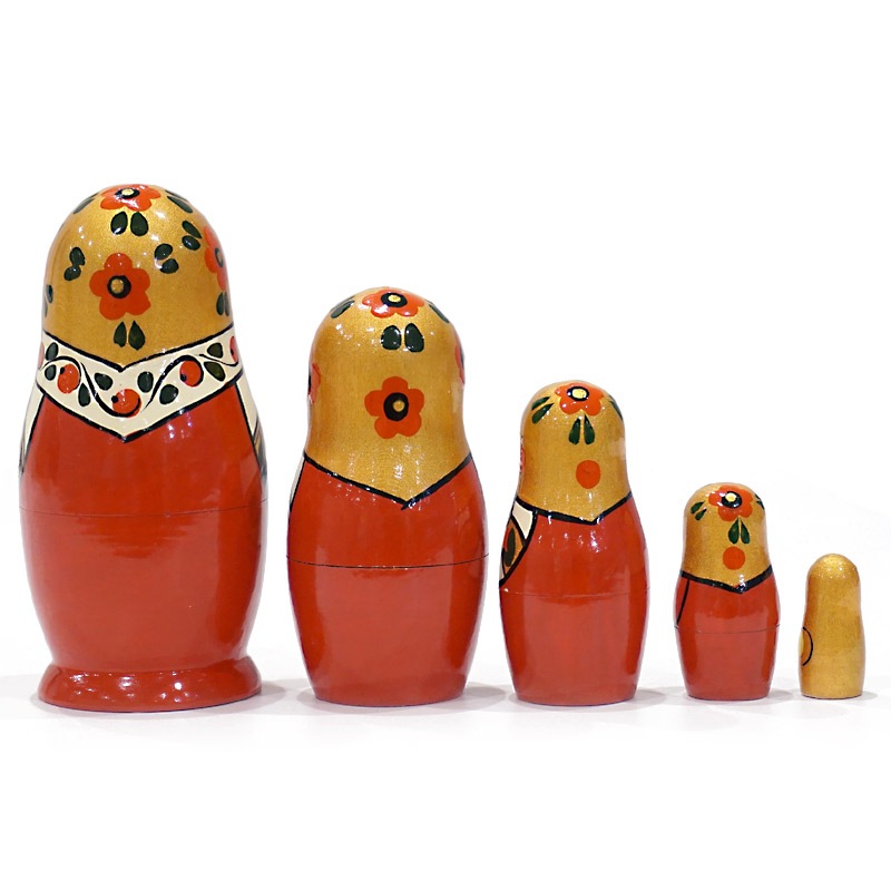 ロシア セミョーノフ マトリョーシカ（5P） MAT-081 | インテリア雑貨