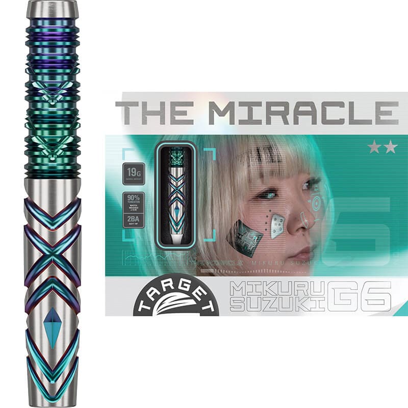ターゲット ザ・ミラクルG6 ライト 2BA19g 鈴木未来選手 ダーツ バレル