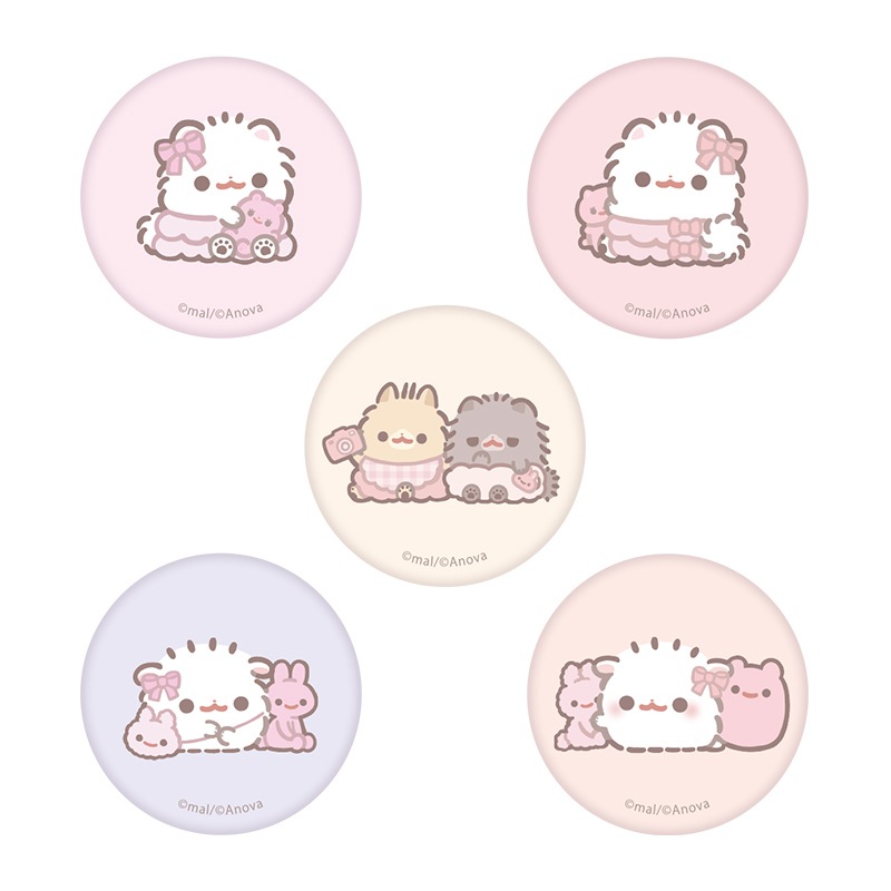 ポメラニアンもち ブラインド缶バッジ （全5種） | ポメラニアンもち