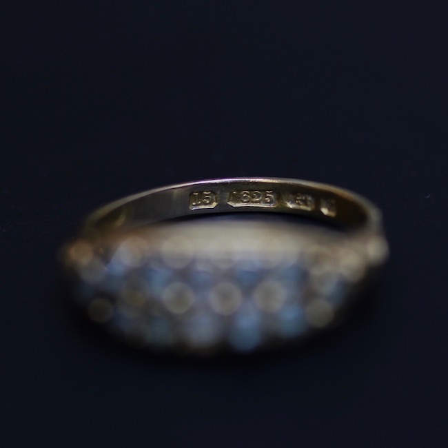 アンティーク グリーンストーン リング From 1874