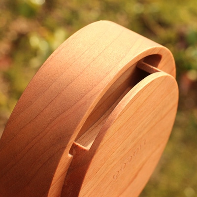 Wooden Speaker Drum」素材を活かしたシンプルな木製スピーカー