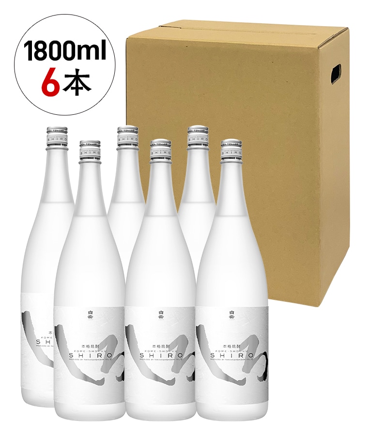 白岳しろ 25度 1800ml 6本入りケース | HAKUTAKE ONLINE SHOP
