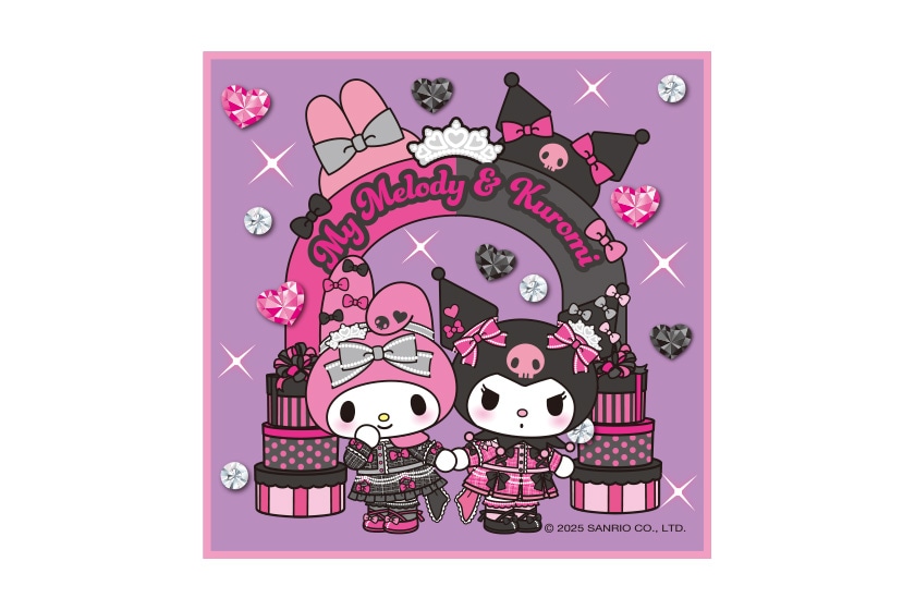 Mymelody＆Kuromi AnniversaryParty マイメロディ＆クロミ プチタオル2